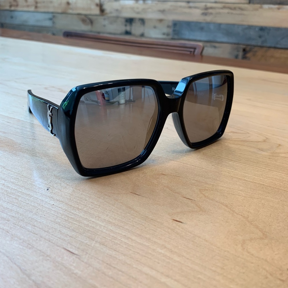 Saint Laurent Black Oversized Sunglasses